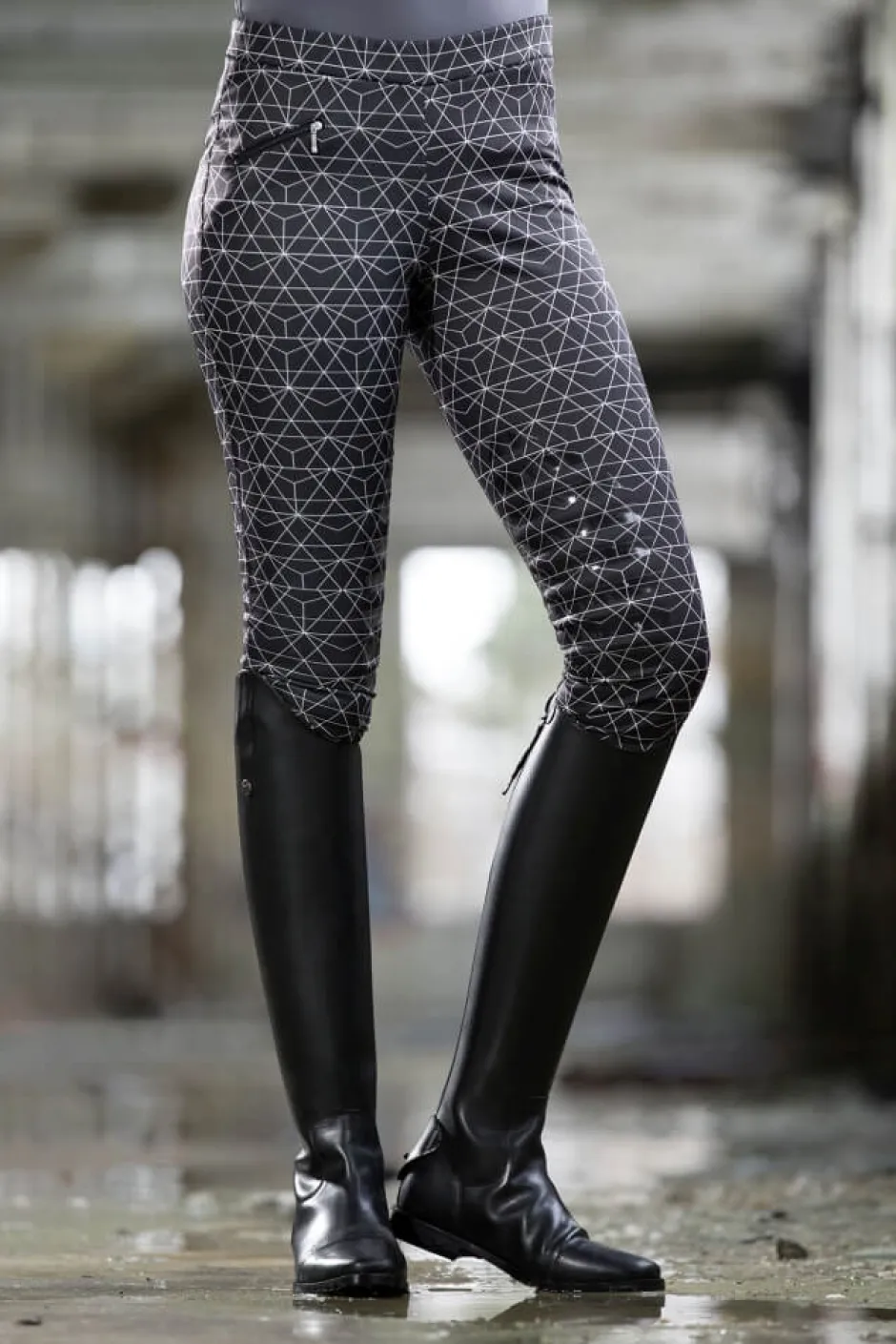 Cavallino Marino by HKM Reitleggings -Piemont- Silikon-Kniebesatz