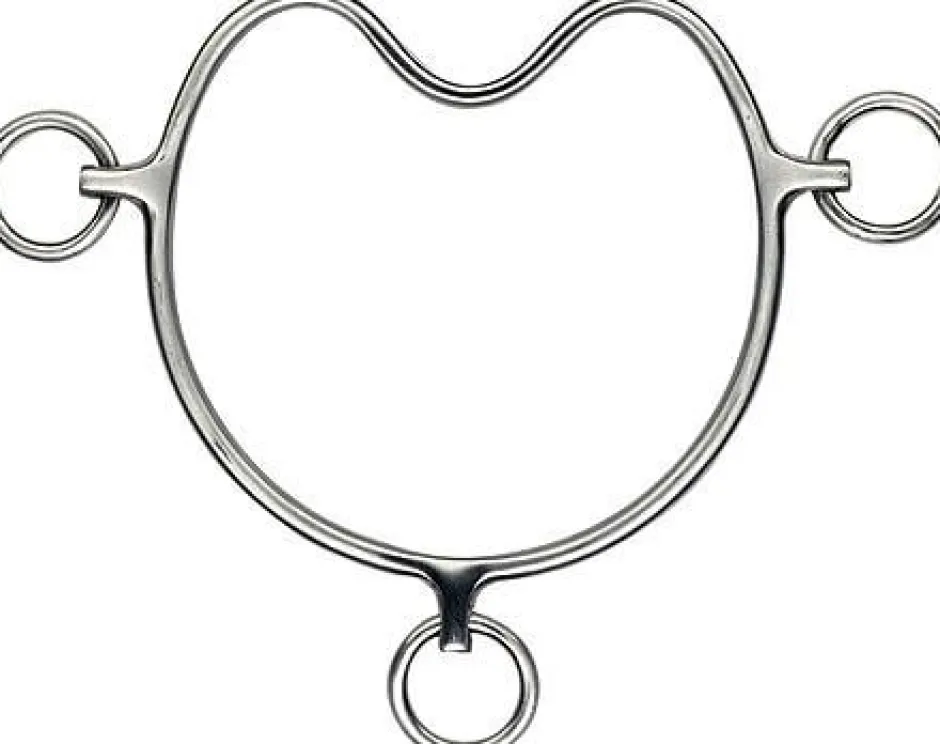 FEELING Steigergebiss, satinierter Edelstahl, Breite 12,5 cm, Stärke 7 mm, massiv