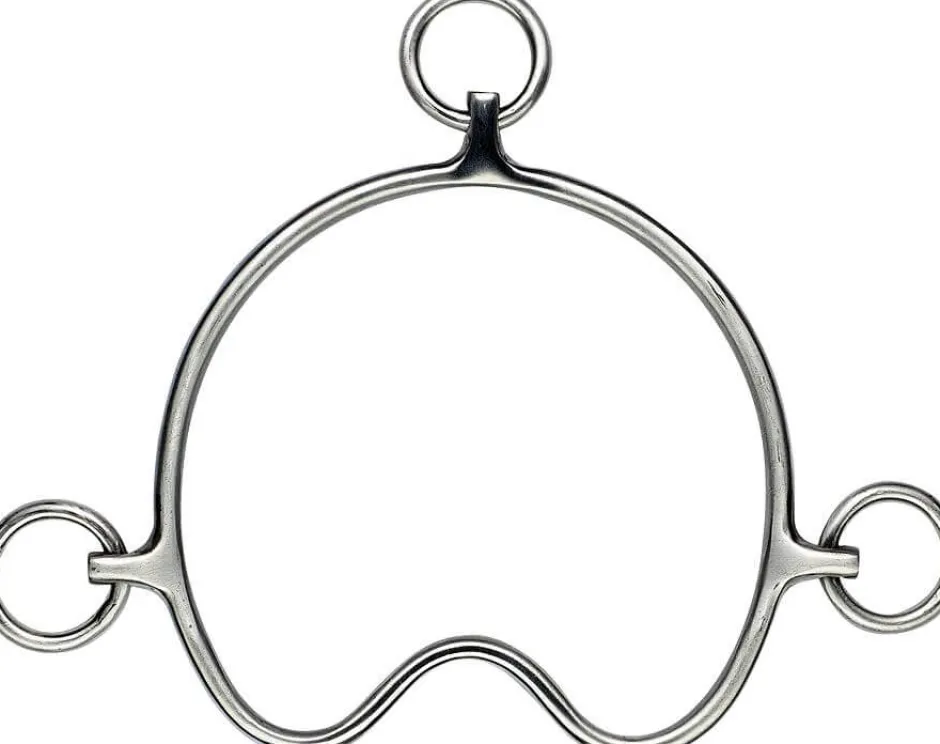 FEELING Steigergebiss, satinierter Edelstahl, Breite 12,5 cm, Stärke 7 mm, massiv