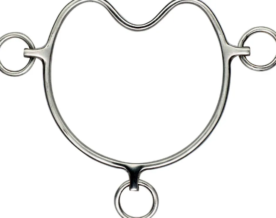 FEELING Steigergebiss, satinierter Edelstahl, Breite 12,5 cm, Stärke 7 mm, massiv