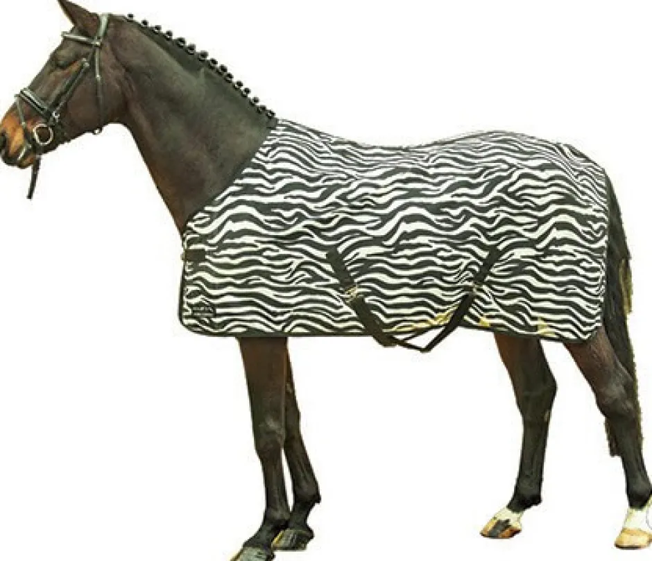HKM Fliegendecke -Zebra- mit Kreuzgurt