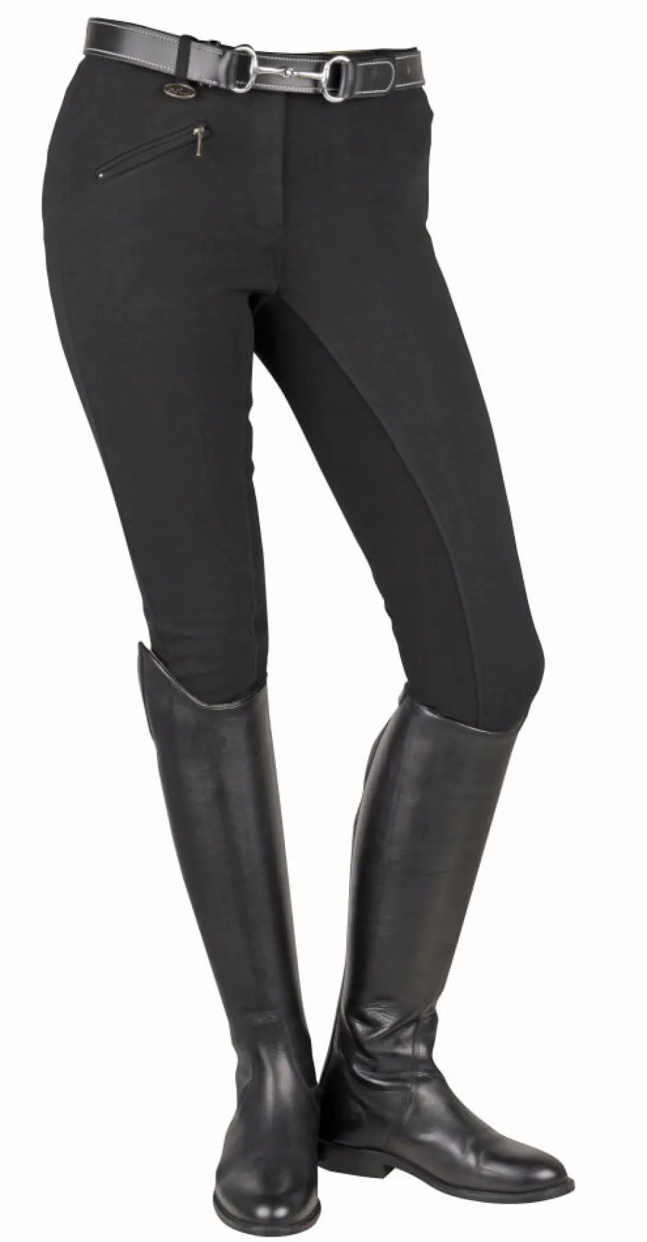 HKM Reithose -Basic Belmtex Grip- Dreiviertel Besatz