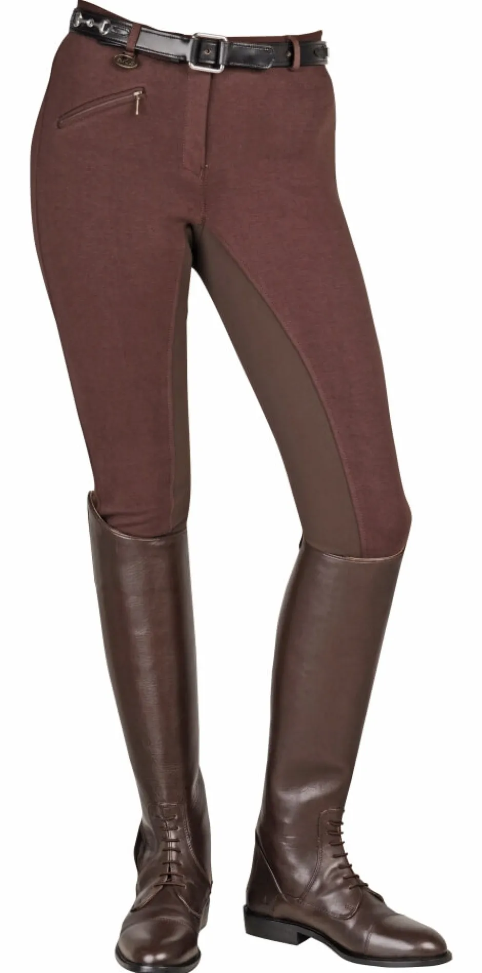 HKM Reithose -Basic Belmtex Grip- Dreiviertel Besatz