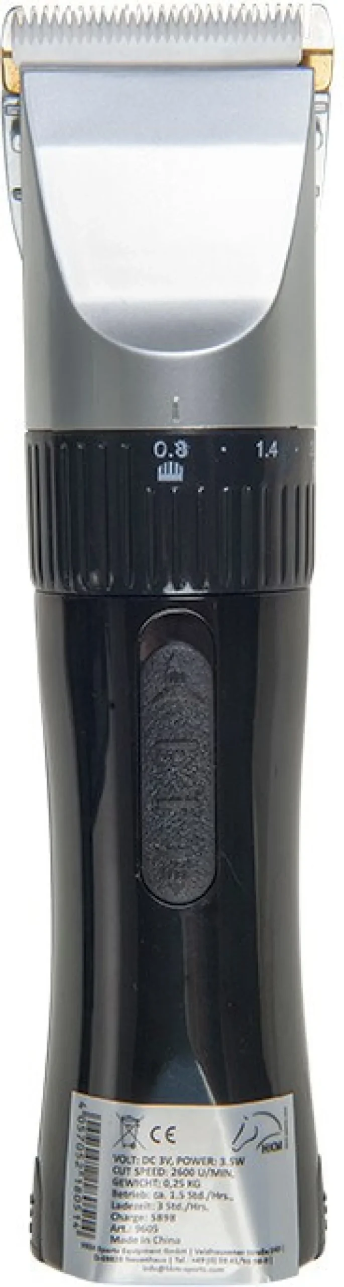 HKM Schermaschine Profi Akku, 12 Watt, 0,3 KG leicht!, silber/schwarz