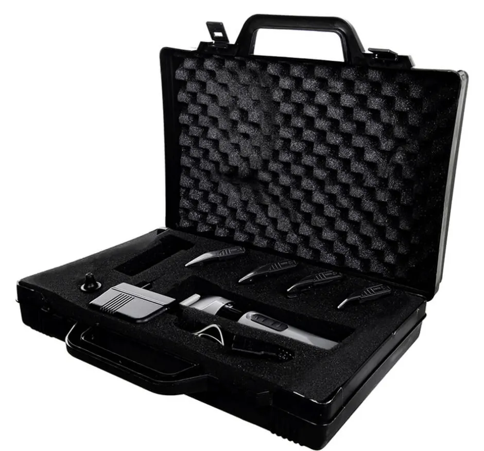 HKM Schermaschine Profi Akku, 12 Watt, 0,3 KG leicht!, silber/schwarz